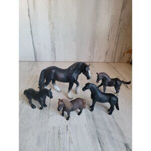 Horse black beauty variety farm animal equestrian toy figure set